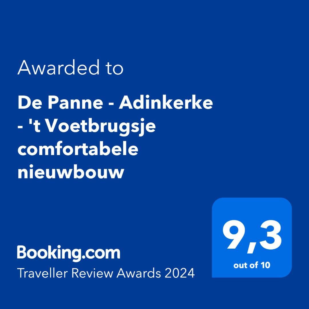 De Panne - Adinkerke - 'T Voetbrugsje Comfortabele Nieuwbouw Exteriér fotografie